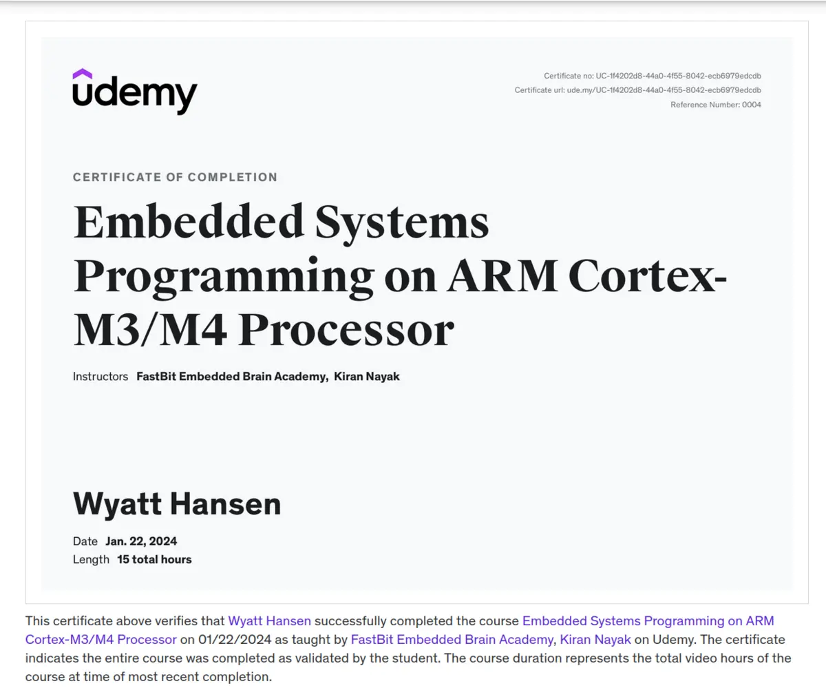 Embedded Systems Programming on ARM Cortex-M3/M4 Processor