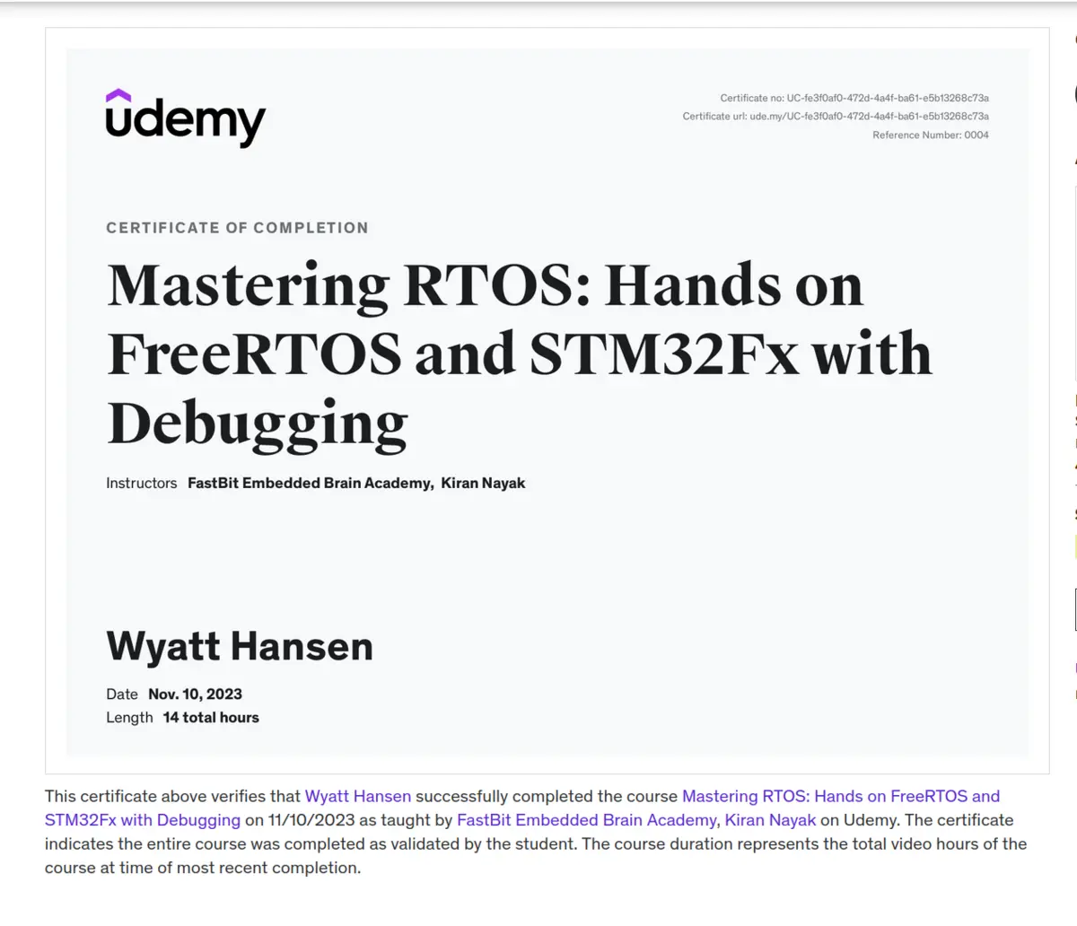 Mastering RTOS